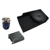 1988-1998 Chevy CK Silverado Ext Truck Kicker CompVT CVT12 Single 12 Sub Box Enclosure & CXA400.1 Amp