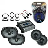 Compatible with GMC Sierra 1500 Crew Cab 2014-2018 Premium Speaker Replacement C69 C65 & Harmony HA-A400.4