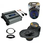Compatible with GMC Sierra 1500 Regular Cab 2014-2018 Factory Speaker Replacement R69 & Harmony HA-A400.4