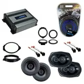 Compatible with GMC Sierra 2500HD 3500HD Crew 2015-2019 Factory Speaker Replacement R69 R65 Harmony HA-A400.4