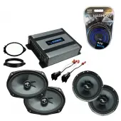 Compatible with GMC Sierra 1500 Ext Cab 2014-2018 Premium Speaker Replacement C69 C65 & Harmony HA-A400.4