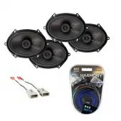 Compatible with Ford Econoline 2014-2018 Factory Speaker Replacement Package Harmony R68 Harmony HA-A400.4