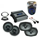 Compatible with GMC Sierra 2500HD 3500HD Ext 2015-2019 Premium Speaker Replacement C69 C65 Harmony HA-A400.4