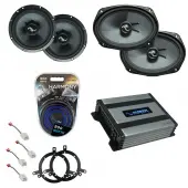 Compatible with Dodge Durango 2014-2019 Premium Speaker Replacement Package Harmony C65 C69 Harmony HA-A400.4