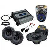 Compatible with GMC Sierra 1500 Ext Cab 2014-2018 Factory Speaker Replacement R69 R65 & Harmony HA-A400.4