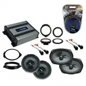 Compatible with GMC Sierra 2500HD 3500HD Crew 2015-2019 Premium Speaker Replacement C69 C65 Harmony HA-A400.4