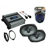 Compatible with GMC Sierra 1500 Regular Cab 2014-2018 Premium Speaker Replacement C69 & Harmony HA-A400.4