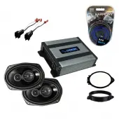 Compatible with GMC Sierra 2500HD 3500HD Regular Cab 14-18 Factory Speaker Replacement R69 & Harmony HA-A400.4