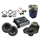 Compatible with GMC Sierra 1500 Crew Cab 2014-2018 Factory Speaker Replacement R69 R65 & Harmony HA-A400.4
