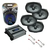 Compatible with Dodge Charger 2015-2019 Premium Speaker Replacement Package Harmony C69 & Harmony HA-A400.4
