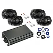 Compatible with Jeep Cherokee 2014-2018 Factory Speaker Replacement Package Harmony R69 & CXA360.4