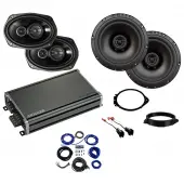 Compatible with Chevrolet Silverado 1500 Ext Cab 14-18 Factory Speaker Replacement R69 R65 CXA360.4