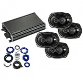 Compatible with Dodge Caravan 2008-2019 Factory Speaker Replacement Package Harmony R69 & CXA360.4
