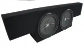 01-06 GMC Sierra Non-HD Crew Cab Truck Kicker CompR CWR10 Dual 10" Sub Box Enclosure - Final 2 Ohm