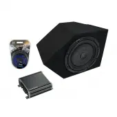 93-02 Pontiac Firebird Coupe Passenger Side 10" Kicker CompVT CVT10 Sub Box Enclosure & CXA400.1 Amp