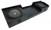 1999-2006 GMC Sierra Ext Cab Truck Kicker CompR CWR10 Dual 10" Rhino Coated Sub Box - Final 2 Ohm