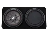 Kicker 43TCWRT122 12" CompR Series Sub 500W RMS 2 Ohm Thin Profile Loaded Subwoofer Enclosure