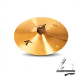 Zildjian K0932 10" K Custom Series Dark Splash Paper Thin Drumset Cast Bronze Cymbal with Mid To High Pitch and Bright Sound With ZKEY