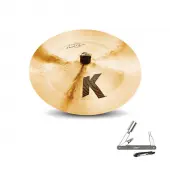 Zildjian K0970 17" K Custom Series Dark China Thin Drumset Cast Bronze Cymbal with Bright/Mid Sound and Small Bell Size With ZKEY