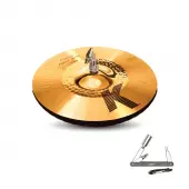 Zildjian K1215 13 1/4" K Custom Series Hybrid Hi Hat Bottom Medium Drumset Cast Bronze Cymba...