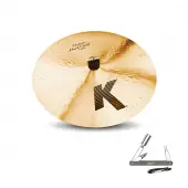 Zildjian K0952 17" K Custom Series Dark Crash Thin Drumset Cast Bronze Cymbal with Low to Mid Pitch With ZKEY