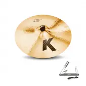 Zildjian K0953 18" K Custom Series Dark Crash Thin Drumset Cast Bronze Cymbal with Low Pitch With ZKEY