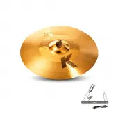 Zildjian K0999 21" K Custom Series Hybrid Ride Medium Drumset Cast Bronze Cymbal with Mid Pi...