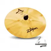 Zildjian A20513 15" A Custom Crash Brilliant Drumset Cymbal with Mid to High Pitch With ZKEY