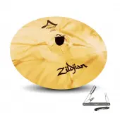 Zildjian A20515 17" A Custom Crash Brilliant Drumset Cymbal with Low to Medium Pitch With ZKEY