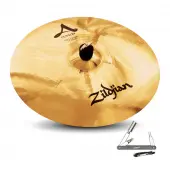 Zildjian A20533 17" A Custom Fast Crash Brilliant Drumset Cymbal w/ Mid Pitch With ZKEY