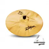 Zildjian A20585 19" A Custom Projection Crash Drumset Cymbal with Low to Mid Pitch & Bright Sound With ZKEY