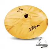 Zildjian A20518 20" A Custom Ride Cast Bronze Drumset Cymbal with Brilliant Finish With ZKEY