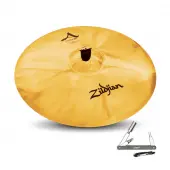 Zildjian A20520 22" A Custom Ride Brilliant Cast Bronze Cymbal with Large Bell Size With ZKEY