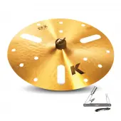 Zildjian K0888 18" K Zildjian Series Efx Thin Drumset Cast Bronze Cymbal with Low Pitch and Dark Sound With ZKEY
