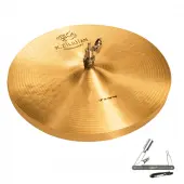 Zildjian K1072 14" K Zildjian Series Constantinople Hi Hat Bottom Medium Drumset Cast Bronze Cymbal with Dark/Mid Sound and Small Bell Size With ZKEY