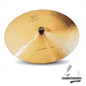 Zildjian K1113 20" K Zildjian Series Constantinople Medium Thin Ride Low Drumset Cast Bronze Cymbal with Dark Sound and Blend Balance With ZKEY