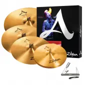 Zildjian A391 A Series 5 Cymbal Drummer Box Set with 14" HiHats, 16" Thin Crash, 21" Sweet Ride & 18" Thin Crash - New With ZKEY