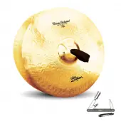 Zildjian A0780 AZ 17"Classic Orchestral Selection Medium Single Brilliant Finish Top Traditional Finish Bottom Hand Cymbal With ZKEY