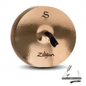 Zildjian S18BP 18" S Family Band One Hand Cymbal Pair w/ Balanced Frequency Response - Brilliant Finish With ZKEY