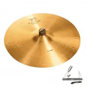 Zildjian K1068 18" K Zildjian Series Constantinople Crash Thin Drumset Cast Bronze Cymbal with Dark Sound and Low Pitch With ZKEY
