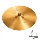 Zildjian K1060 20" K Zildjian Series Constantinople Bounce Ride Medium Thin Drumset Cast Bronze Cymbal with Dark/Mid Sound and Large Bell Size With ZKEY