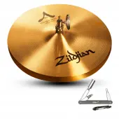 Zildjian A0132 13" A Series New Beat HiHats Bottom Cast Bronze Cymbal with Solid Chick Sound...