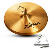 Zildjian A0151 14" A Series Quick Beat HiHat Top Cast Bronze Drumset Cymbal with High Pitch With ZKEY