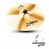 Zildjian A0250 16" A Series Rock Crash Drumset Cymbal with High Pitch & Loud Volume With ZKEY