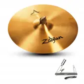 Zildjian A0231 17" A Series Medium Thin Crash Cast Bronze Cymbal with Bright Sound With ZKEY