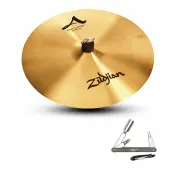 Zildjian A0268 18" A Series Fast Crash Cast Bronze Drumset Cymbal with General Volume With ZKEY