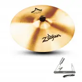 Zildjian A0252 18" A Series Rock Crash Drumset Cymbal with High Pitch & Bright Sound With ZKEY