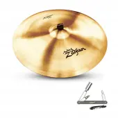 Zildjian A0037 24" A Series Medium Ride Cast Bronze Cymbal with Large Bell Size & Mid-Range Pitch With ZKEY