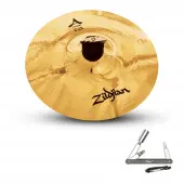 Zildjian A20542 10" A Custom Splash Brilliant Drumset Cymbal with Blend Balance With ZKEY