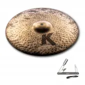 Zildjian K0971 21" Medium Thin Weight K Custom Organic Ride Cymbal w/ Dark Sound With ZKEY